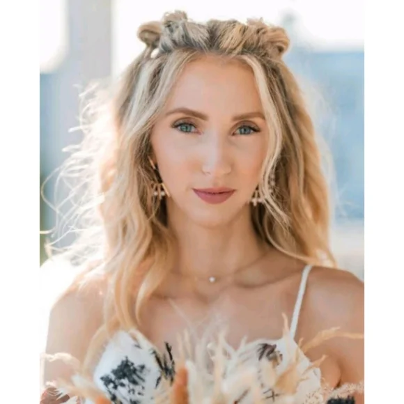 Anthropologie Pearl Art Deco Mid Century Modern Fashion Earrings - Picture 6 of 6